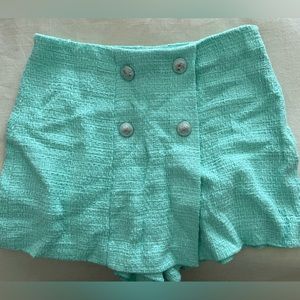 Women Zara Textured Buttoned Skort